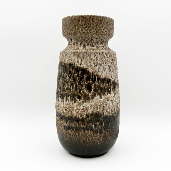 Scheurich Keramik MCM Vase 1960s West German Ceramic Fat Lava Glaze 242-22 - Picture 11 of 13